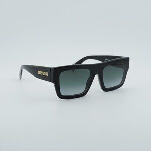 Missoni MIS0129/S 0807 9O Sunglasses Black Square Frame, Grey Lenses